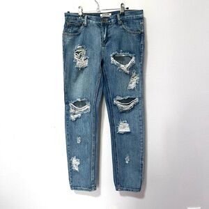 One by one teas spoon 26 awesome baggies Distressed Boyfriend Jeans 26